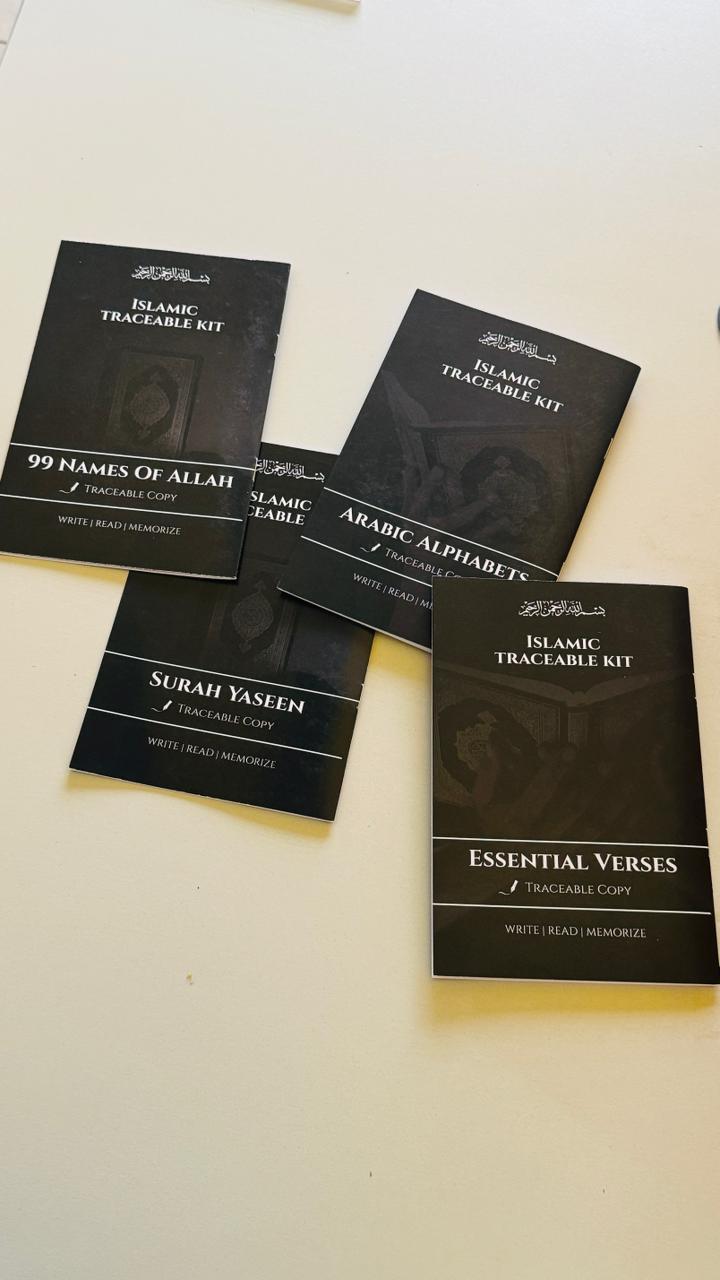 Islamic Tracing Practice Kit – Set of 4